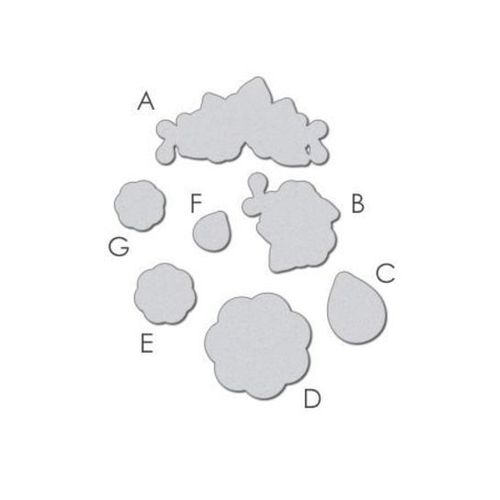 WPlus9 Design Dies - Very Vintage Florals WP9D-048