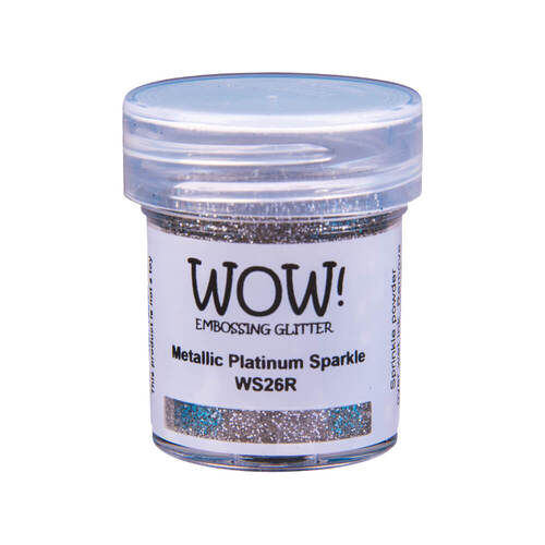 Wow! Embossing Glitter 15ml - Metallic Platinum Sparkle