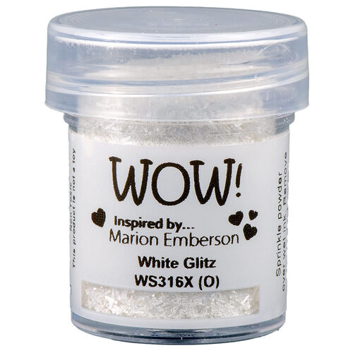 Wow! Embossing Glitter 15ml - White Glitz