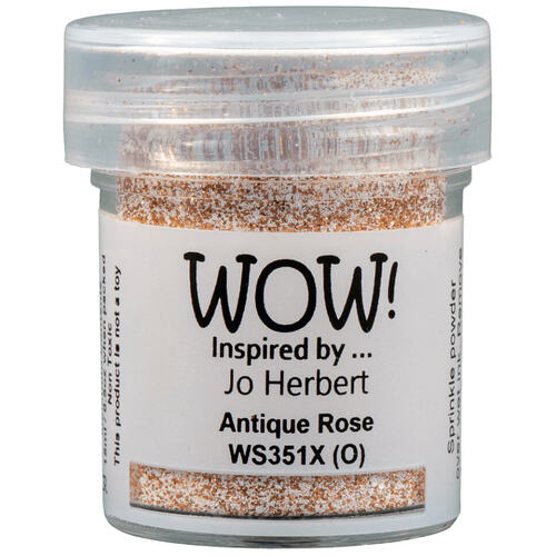 Wow! Embossing Glitter 15ml - Antique Rose (by Jo Herbert)