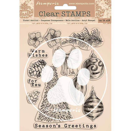 Stamperia Clear Stamps 14x18cm - Romantic Christmas