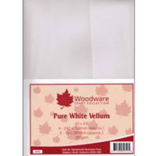 Woodware - Pure white 180 gsm vellum pack multi sizes (17 pcs)